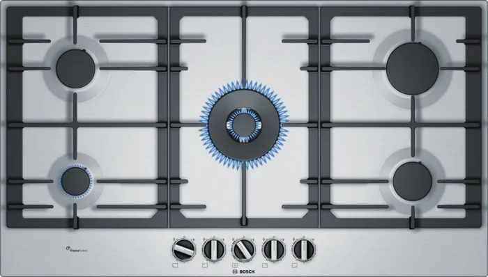 PCR9A5B90 Series 6 Built-in Gas Hob 90 x 60 cm Stainless steel