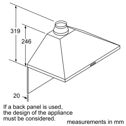 DWP94BC50B Series 2 Pyramid Hood 90cm