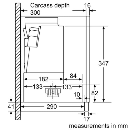 DFS097A51B Series 4 Telescopic Hood 90 cm