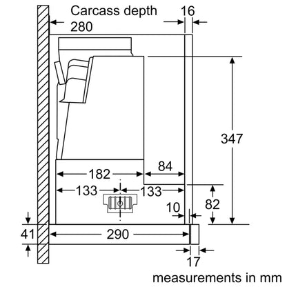 DFS097A51B Series 4 Telescopic Hood 90 cm