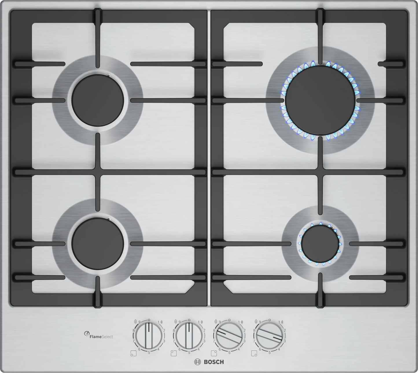 PCP6A5I90 Series 6 Built-in Gas hob 60 x60 cm Stainless steel