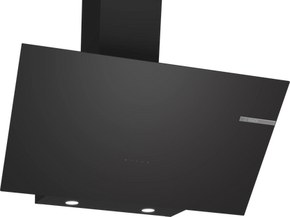 DWK96PJ60M Series 4 wall-mounted cooker hood 90 cm clear glass black printed, Black