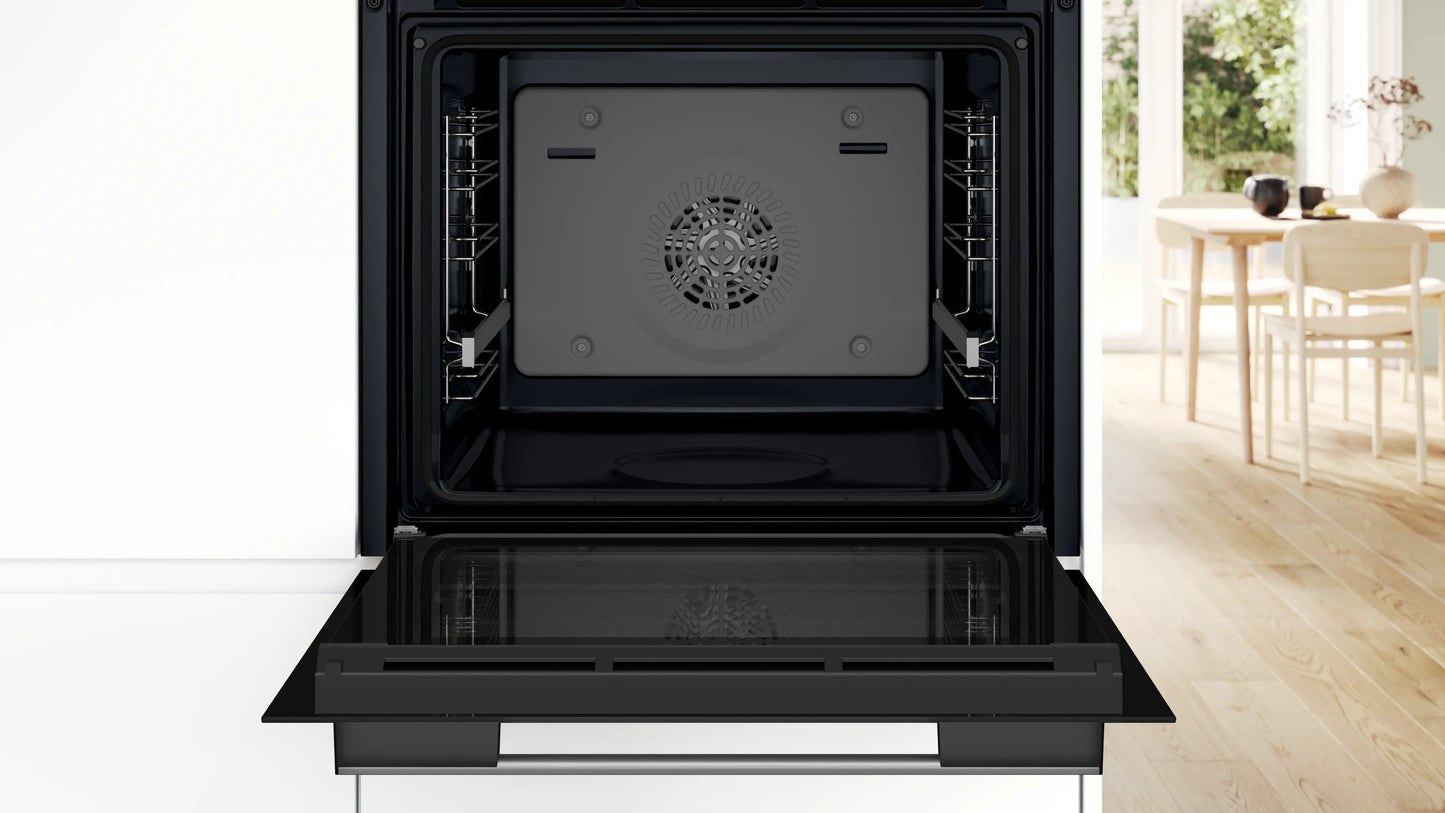 HUA634EROM Series 4 Built-in oven with added steam function 60 x 60 cm Stainless steel