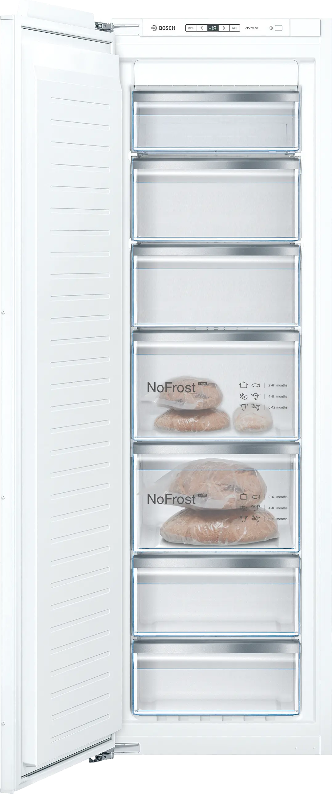 GIN81AEF0G Series 6 built-in freezer, 177.2 × 55.8 cm