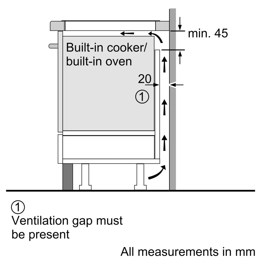 PUG61KAA5E Series 2 Built-in Induction hob 60 x 60 cm Ceramic glass