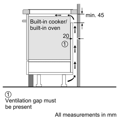 PUG61KAA5E Series 2 Built-in Induction hob 60 x 60 cm Ceramic glass