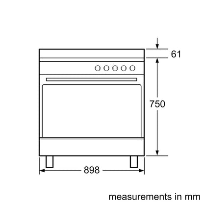 HSB734357Z Series 4 Freestanding Dual-Fuel Gas cooker