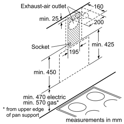 DWK66AJ60M Series 4 Inclined Hood 60 cm