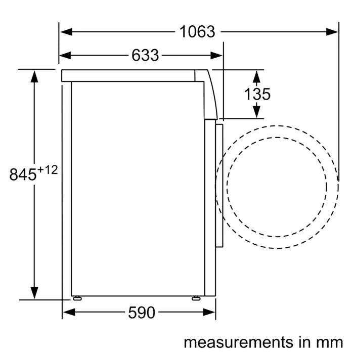 WAN282XIKE Series 4, 8Kg Freestanding Washing Machine