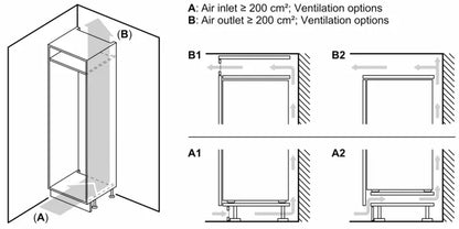 KIS87AF300 Series 6, 270L Built-in Refrigerator