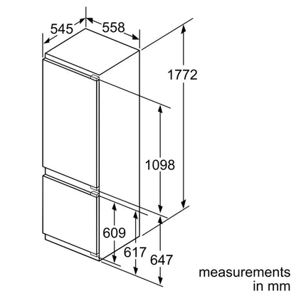 KIS87AF300 Series 6, 270L Built-in Refrigerator